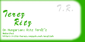 terez ritz business card